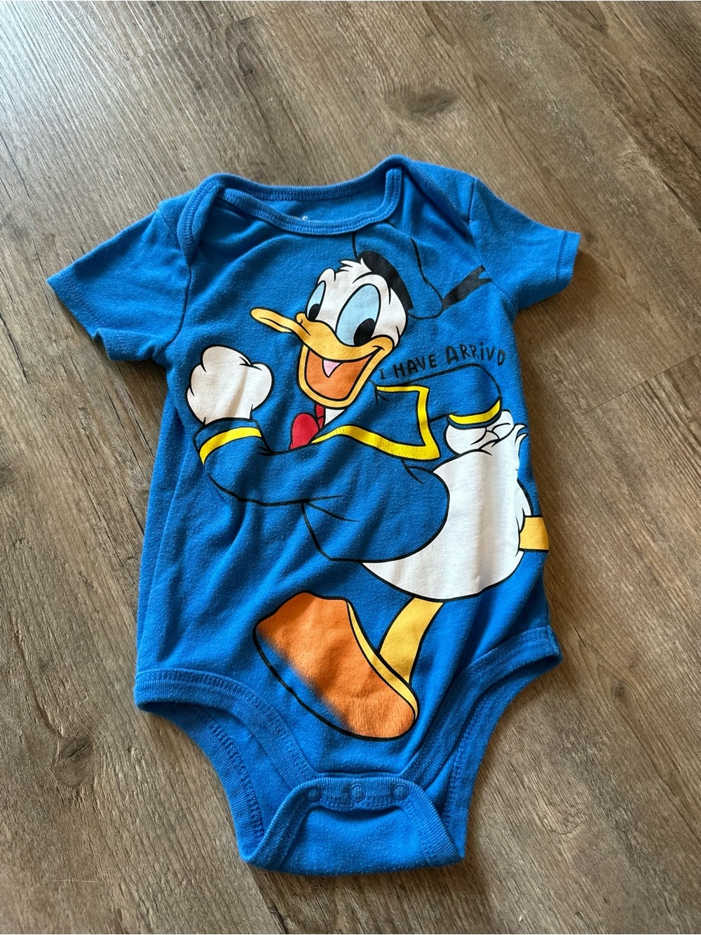 Disney Blue Donald Duck Graphic Baby Bodysuit